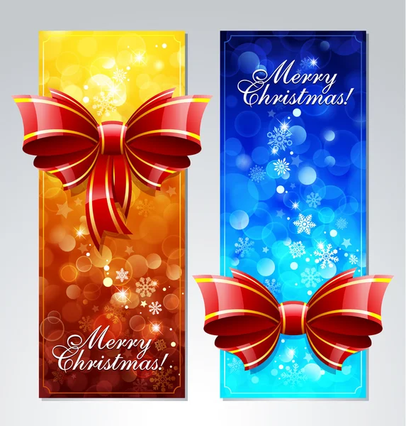 クリスマスのグリーティング カード — ストックベクタ