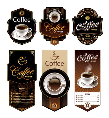 Coffee design banners clipart