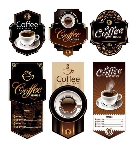 Coffee design banners — Stock Vector © Vecster 25557029