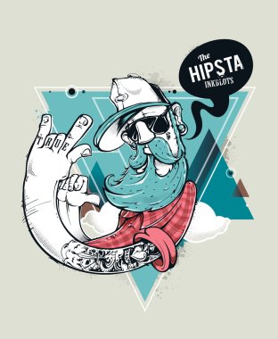 hippi graffiti karakter
