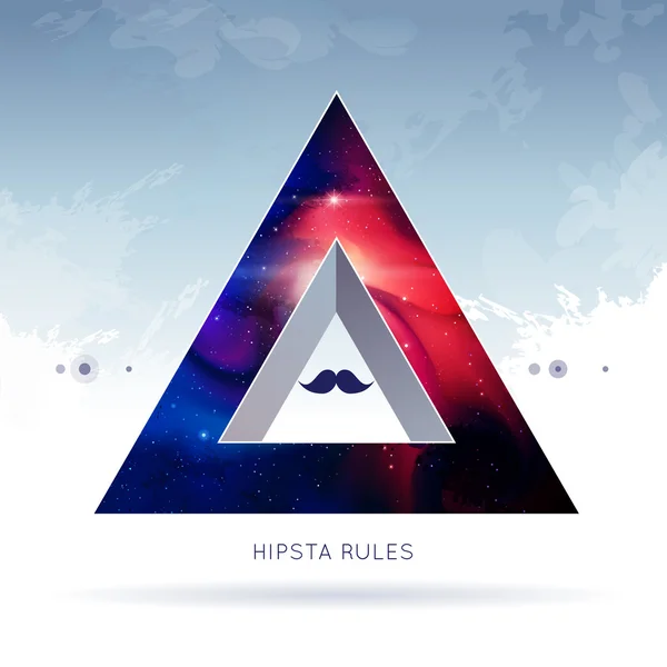 Dreieck Hipster Hintergrund — Stockvektor