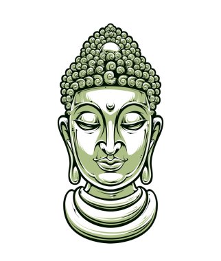 Vektör Buda kafa