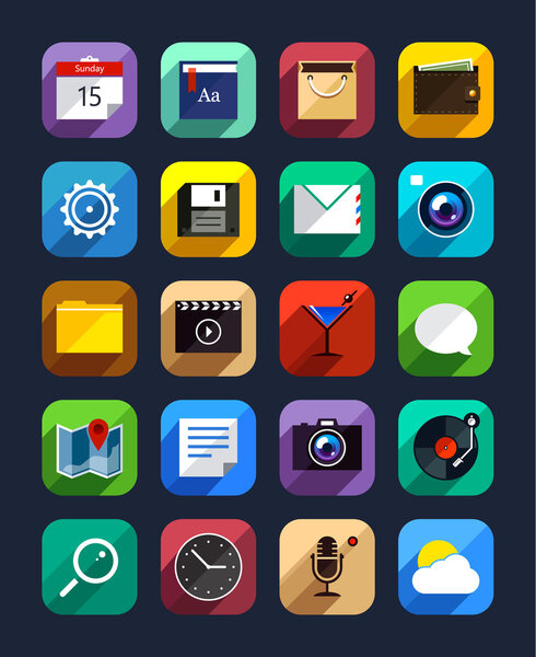 Плоские иконки
