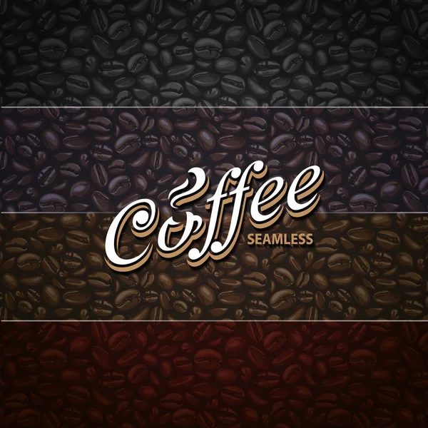 Kaffe seamless mönster — Stock vektor