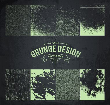 Grunge tasarım öğeleri kümesi