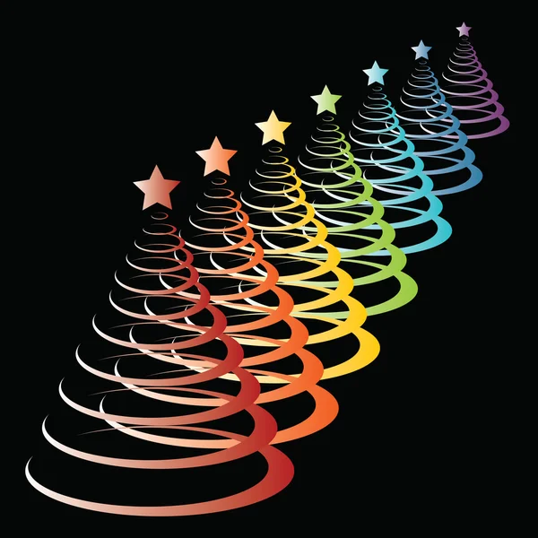 Colorido árbol de Navidad — Vector de stock