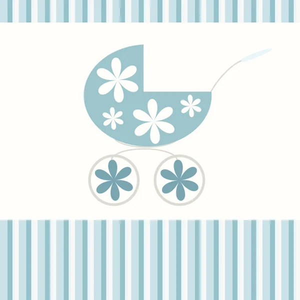 Bébés fond bleu — Image vectorielle