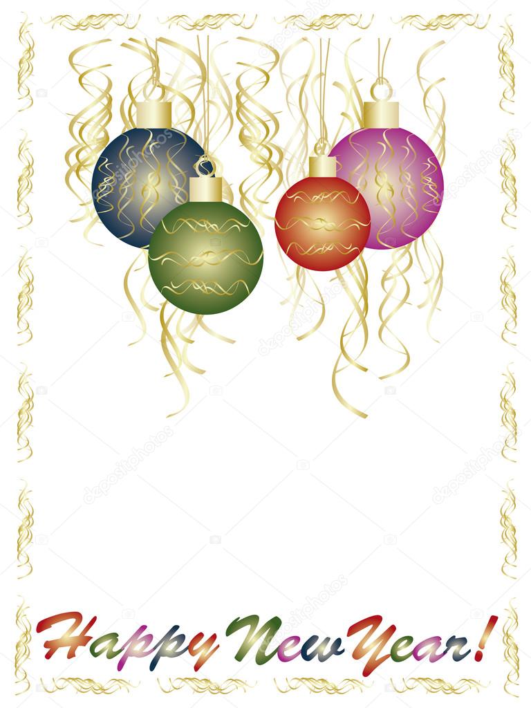 Christmas and new years card