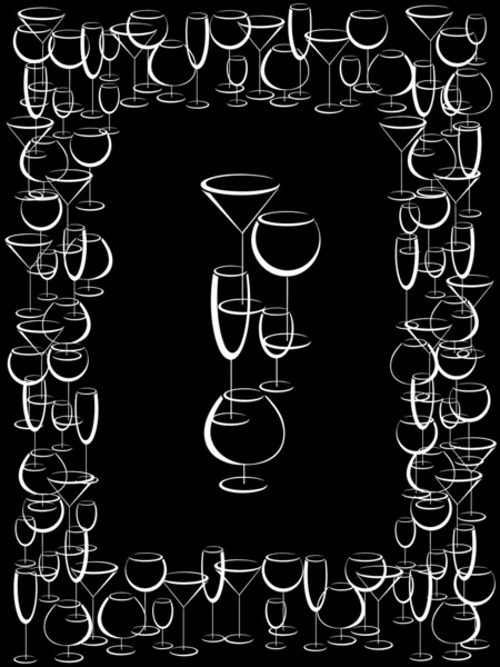Fond ou cuisinière de carte de vin menu — Image vectorielle