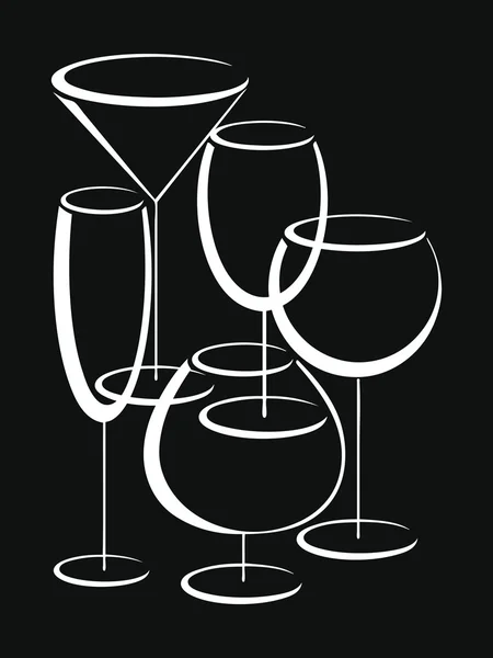 Fond ou cuisinière de carte de vin menu — Image vectorielle