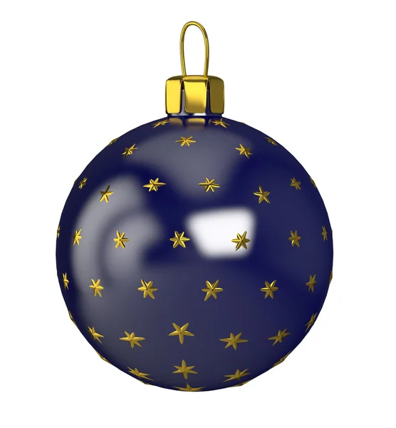 Christmas balls of blue color. — Stock Photo, Image