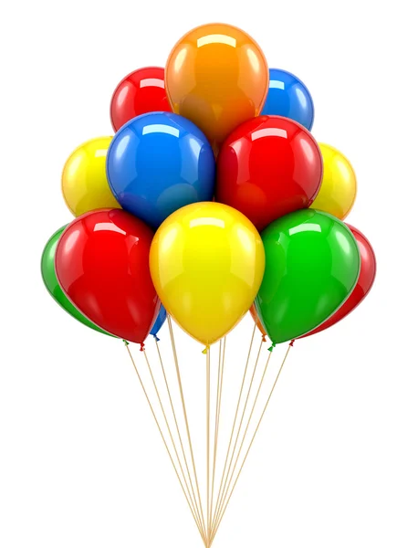 Czerwony balon dla partii, urodziny — Zdjęcie stockowe