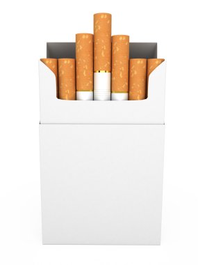 tam paket sigara izole açın