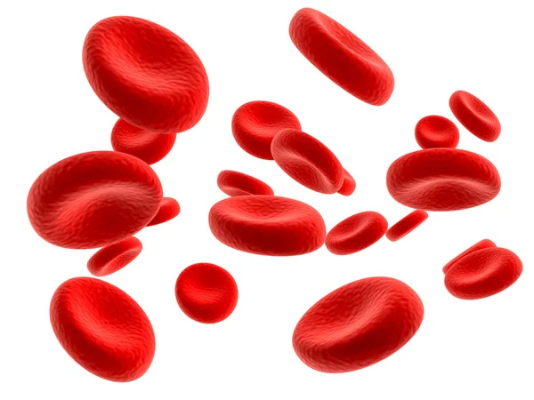 Illustratie van bloed deeltjes in focus — Stockfoto