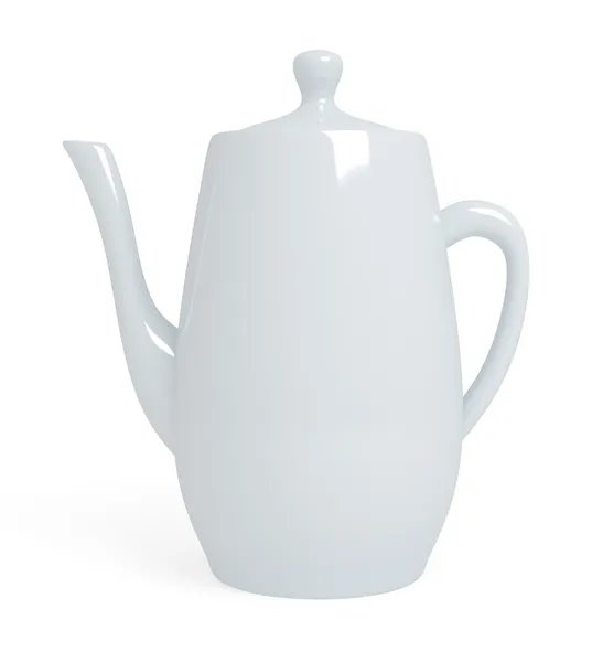 Чайник изолирован на белом фоне — стоковое фото