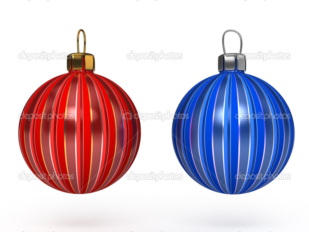 Colorful christmas balls. Set of decorations.