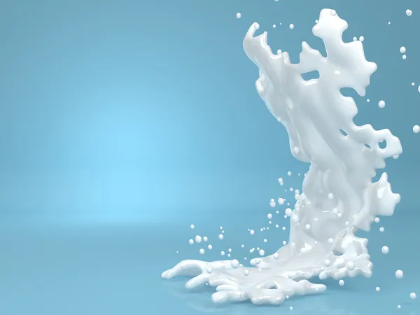 Abstract white liquid splash — Stock Photo, Image
