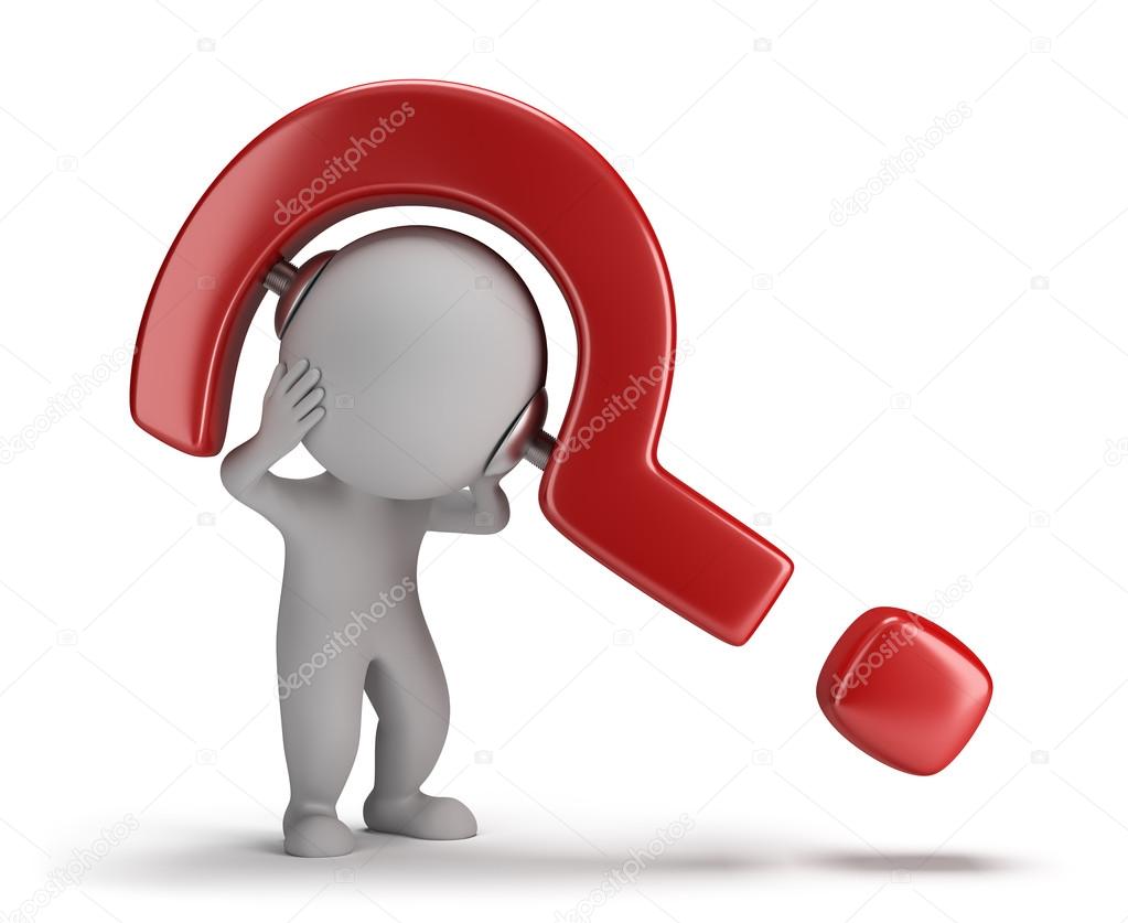 3d small crushing question — Stock Photo © AnatolyM 15421809