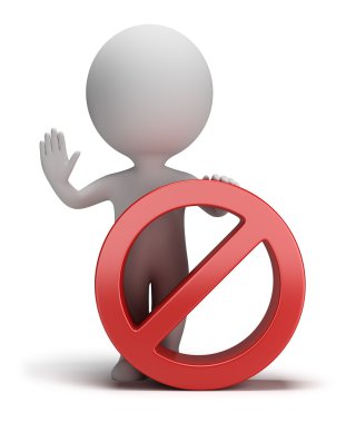 3D small - dur işareti