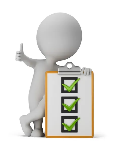 küçük insanlarla 3D: Denetim listesi