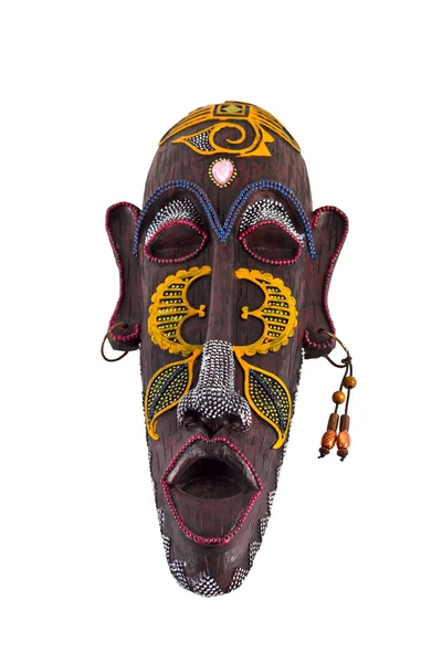 Wooden mask of culture of tribes of Africa — Stock Photo, Image