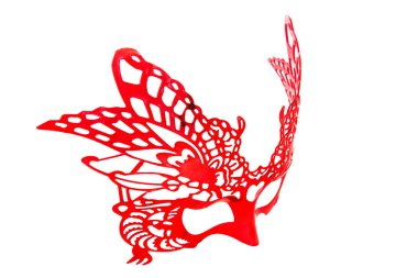 Kırmızı karnaval maskesi güzel görüntüsü