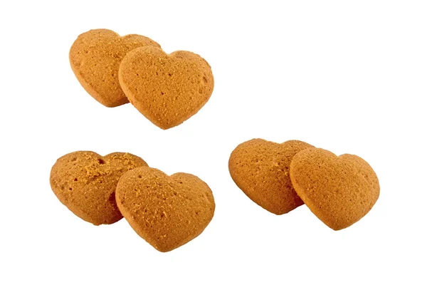 Obrázek chutné cookies ve tvaru srdce — Stock fotografie