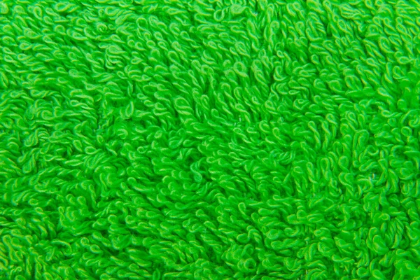 Image background green towel texture close-up — Stock Photo, Image