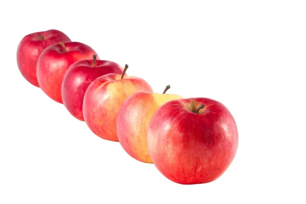 Obraz owoce czerwone słodkie dojrzałe jabłka — Zdjęcie stockowe