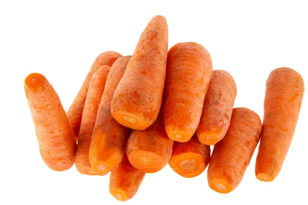 Carota matura su sfondo bianco — Foto Stock