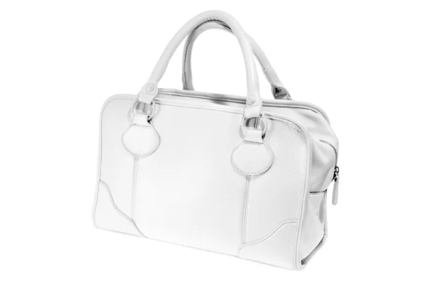 Προεπισκόπηση κυρίες μόδας λευκό δέρμα τσάντα — Φωτογραφία Αρχείου