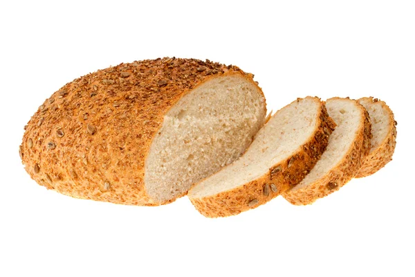 Hembakat bröd med sesamfrön och solrosfrö — Stockfoto