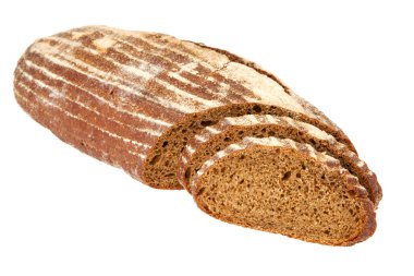 beyaz zemin üzerinde Önizleme ekmek ekmek