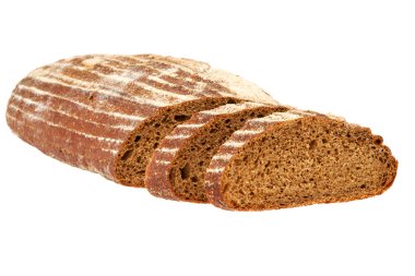 beyaz zemin üzerinde Önizleme ekmek ekmek