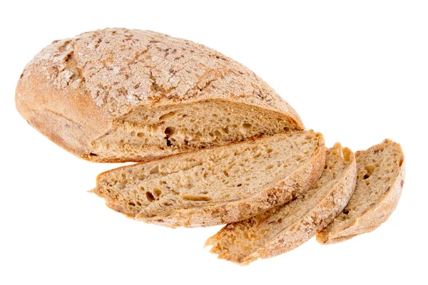 흰색 바탕에 미리 보기 빵 덩어리 — 스톡 사진