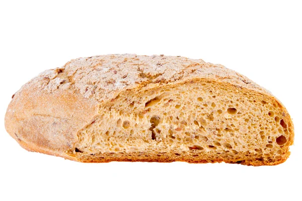 Vorschau Brot Laib auf weißem Hintergrund — Stockfoto