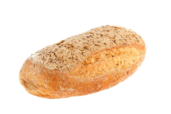 Vorschau Brot Laib auf weißem Hintergrund — Stockfoto