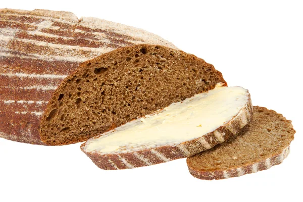 Preview bread loaf on white background — Stock Photo, Image