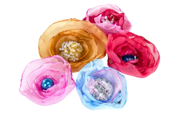 Immagine di bel fiore artificiale in tessuto — Foto Stock