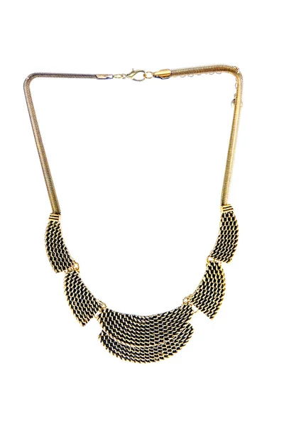 Hermoso collar de oro original para las mujeres — Foto de Stock