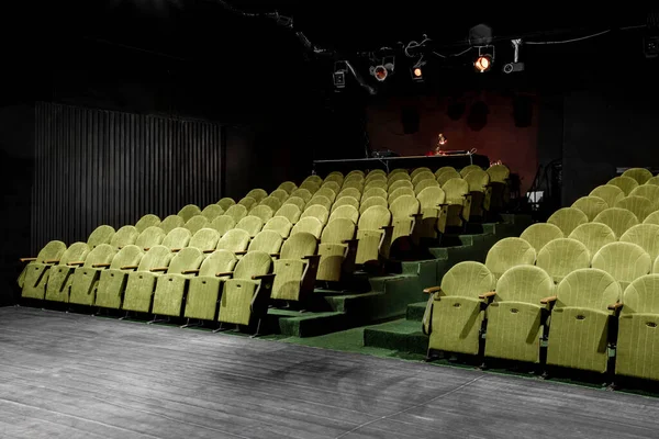 Mage Small Auditorium Green Armchairs — Stock Photo, Image