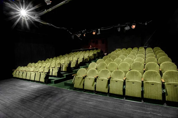 Mage Small Auditorium Green Armchairs — Stock Photo, Image