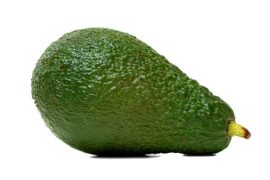 Beyaz arkaplanda büyük bir avokado meyvesi resmi
