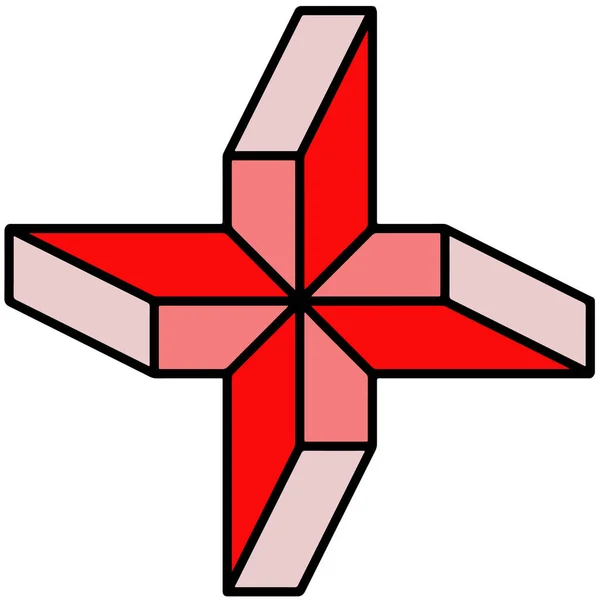 幾何学的抽象的な図のベクトル画像 — ストックベクタ
