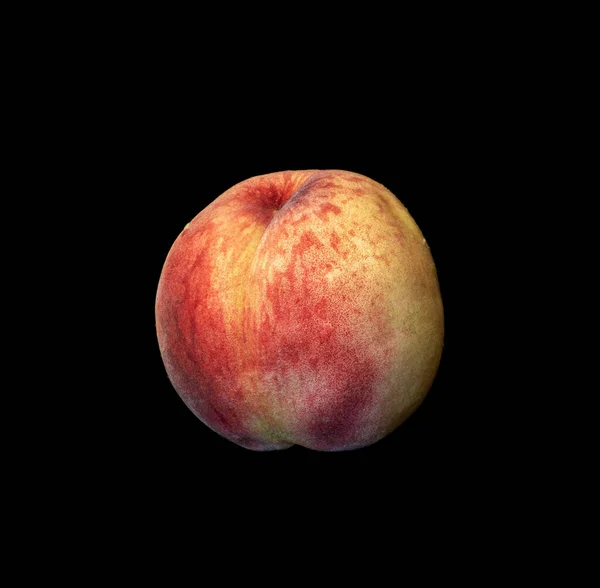 Image Sweet Peach Fruit Black Background — Stock Fotó