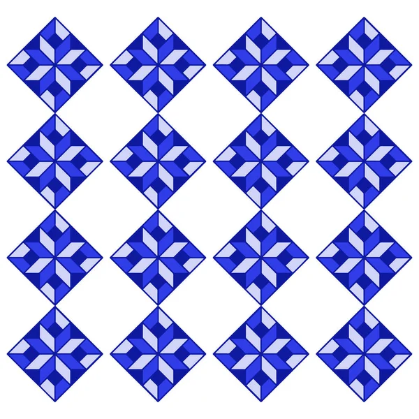 Vector Image Mosaic Blue Geometric Shape — Image vectorielle