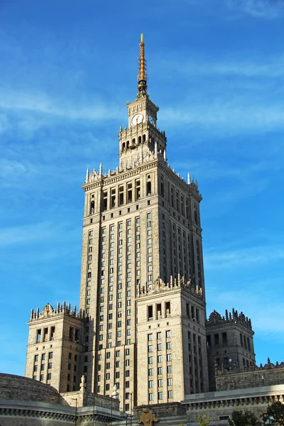 Paleis van Cultuur en Wetenschap, Warschau, Polen — Stockfoto