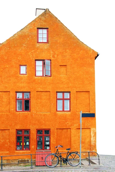 Casa naranja en Copenhague — Foto de Stock