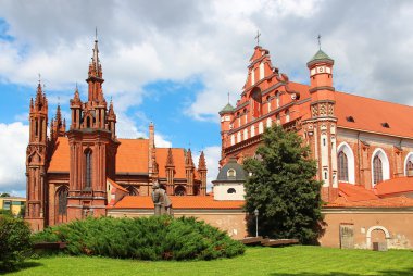 Aziz Anne'nin kilise ve kilise st. francis, vilnius, lithua