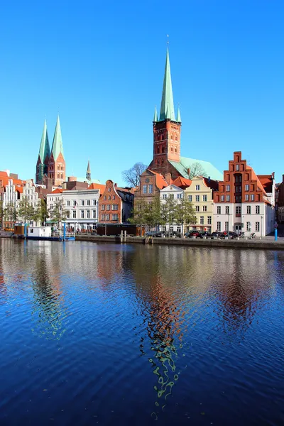 Lübeck óvárosában, Németország — Stock Fotó